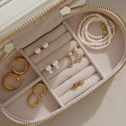 Oval Cream Jewellery Case