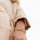 Silver Bangle "Rough Cuff"