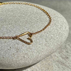 Gold Plated Silver Bracelet "Heart"