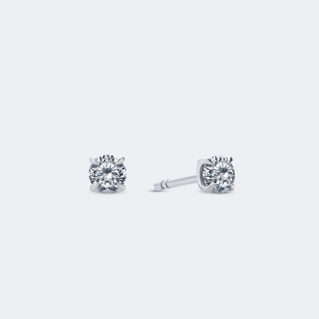 White Gold & 0.6 ct Diamond Stud Earrings