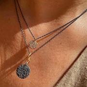 Gold Plated / Oxidized Silver Necklace "Bespoken"