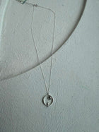 Silver Necklace with Sapphire "All Around Me"