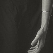 Gold-plated Silver Bangle "From Fear to Strenght Žaltys I"