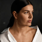 Gold Plated Silver Earrings "Oval"