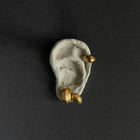 Gold Plated Silver Stud Earrings "Exploaring Sardis", (small)