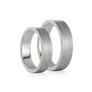 White Gold Wedding Ring for Him