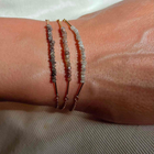 Gold Plated Silver Bracelet with Champagne Diamonds