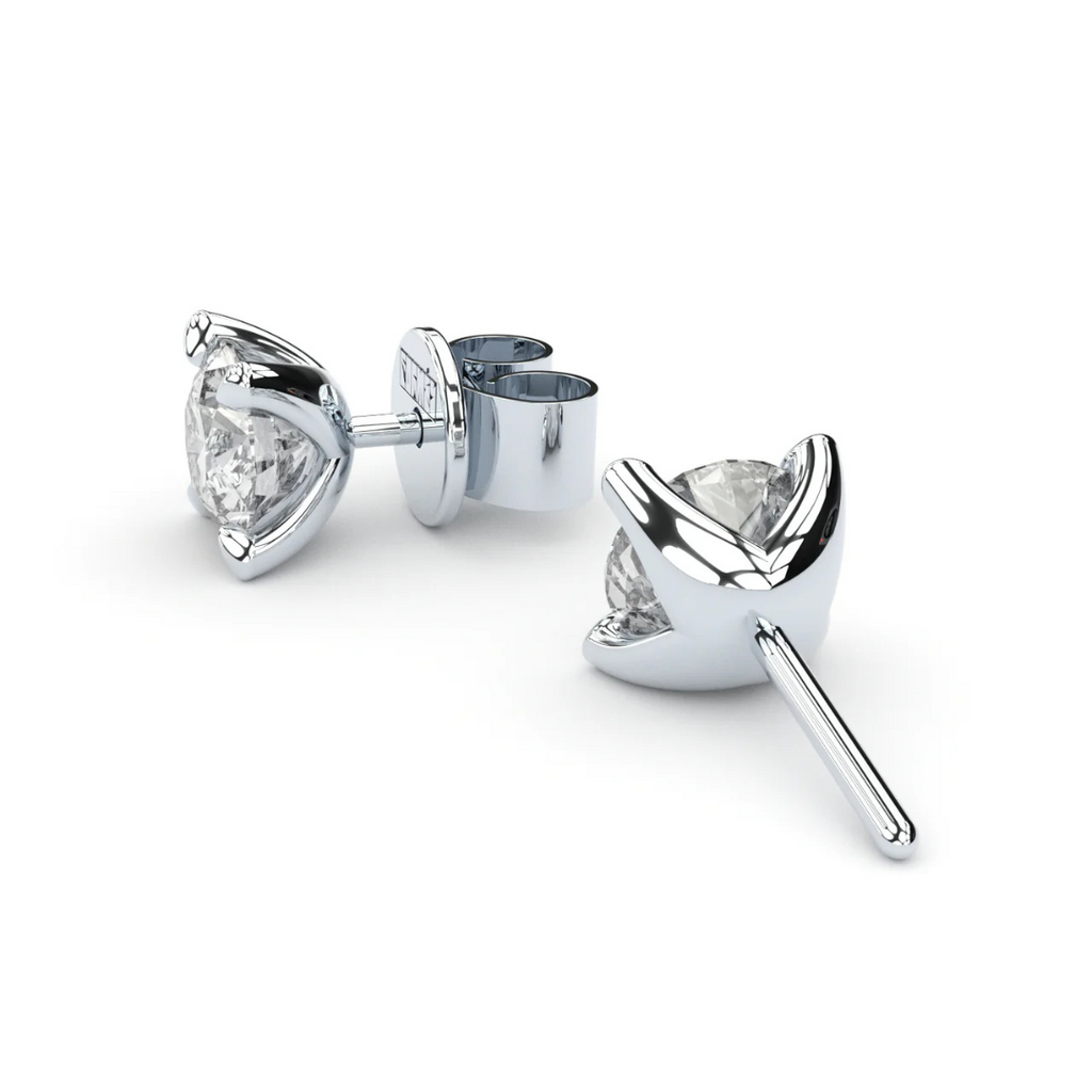 White Gold Earrings "Grand Duo"