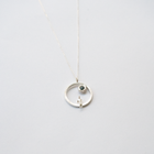Silver Necklace with Sapphire "All Around Me"