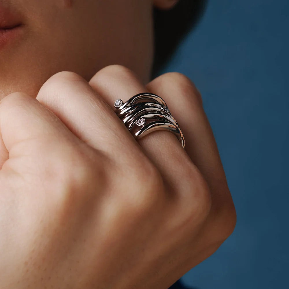 Yellow Gold Ring "Bare Souls"