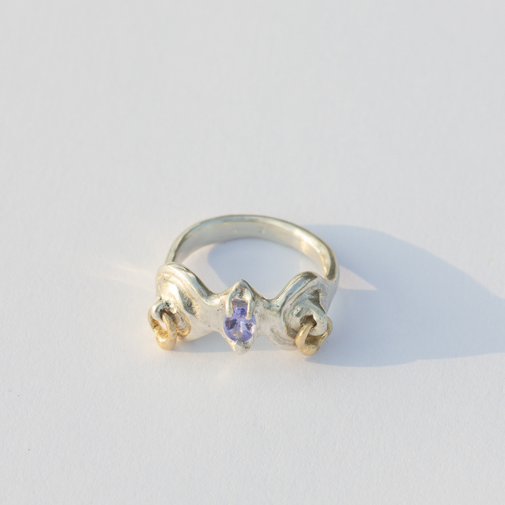 Silver Ring with Tanzanite "TT"