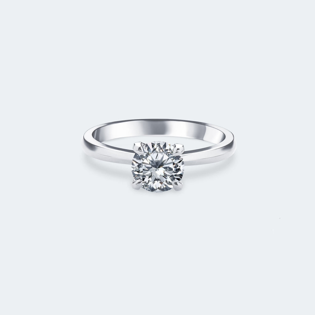 Yellow Gold Ring with Diamond "Solitaire"