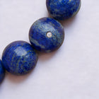Gold Plated Silver Necklace with Lapis Lazuli and Moissanite