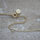 Gold Plated Silver Necklace with Pearl and Topaz "Valencia"