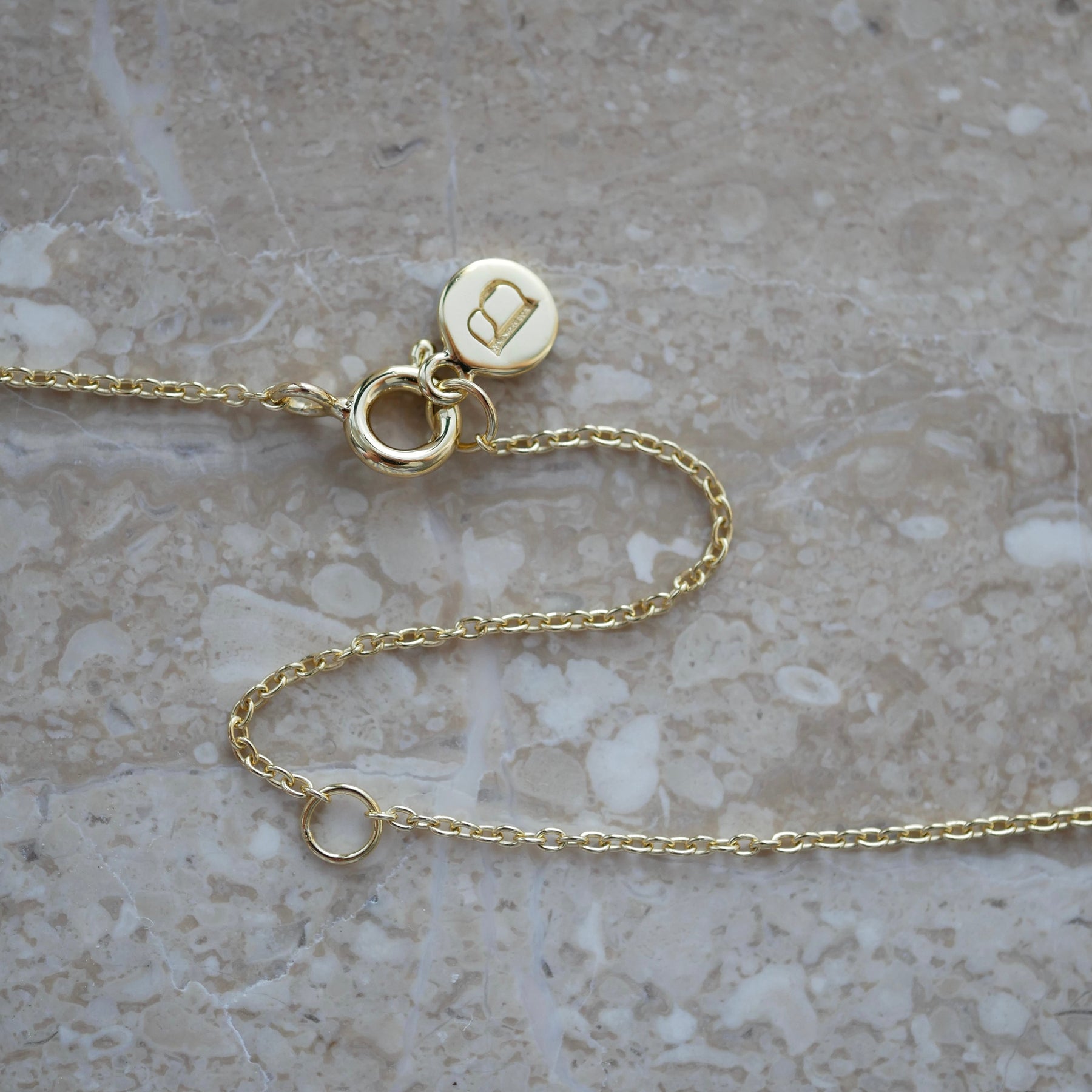 Gold Plated Silver Necklace with Pearl and Topaz "Valencia"