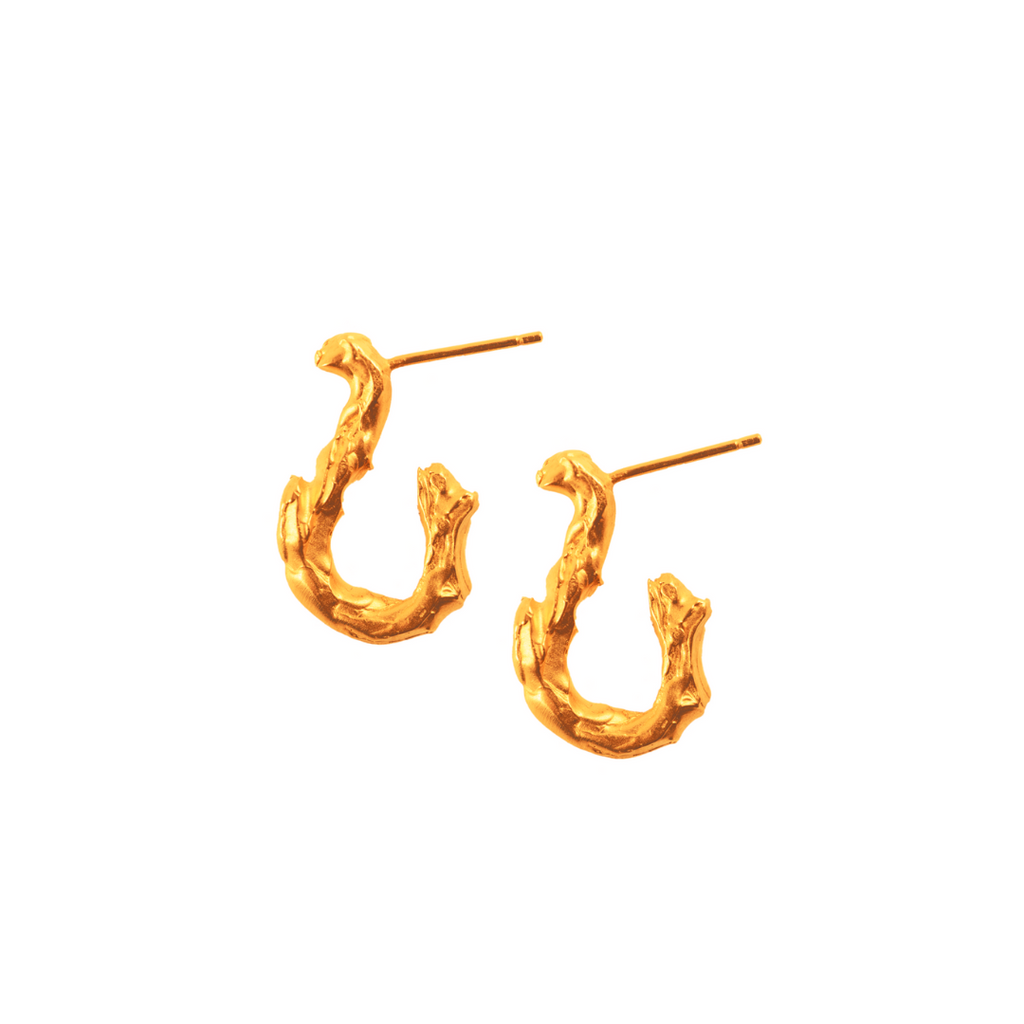 Gold Plated Earrings "Sacred Rites of Hestia"