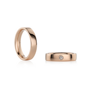 Rose Gold Wedding Ring for Him