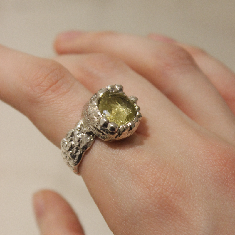 Silver & Citrine Ring