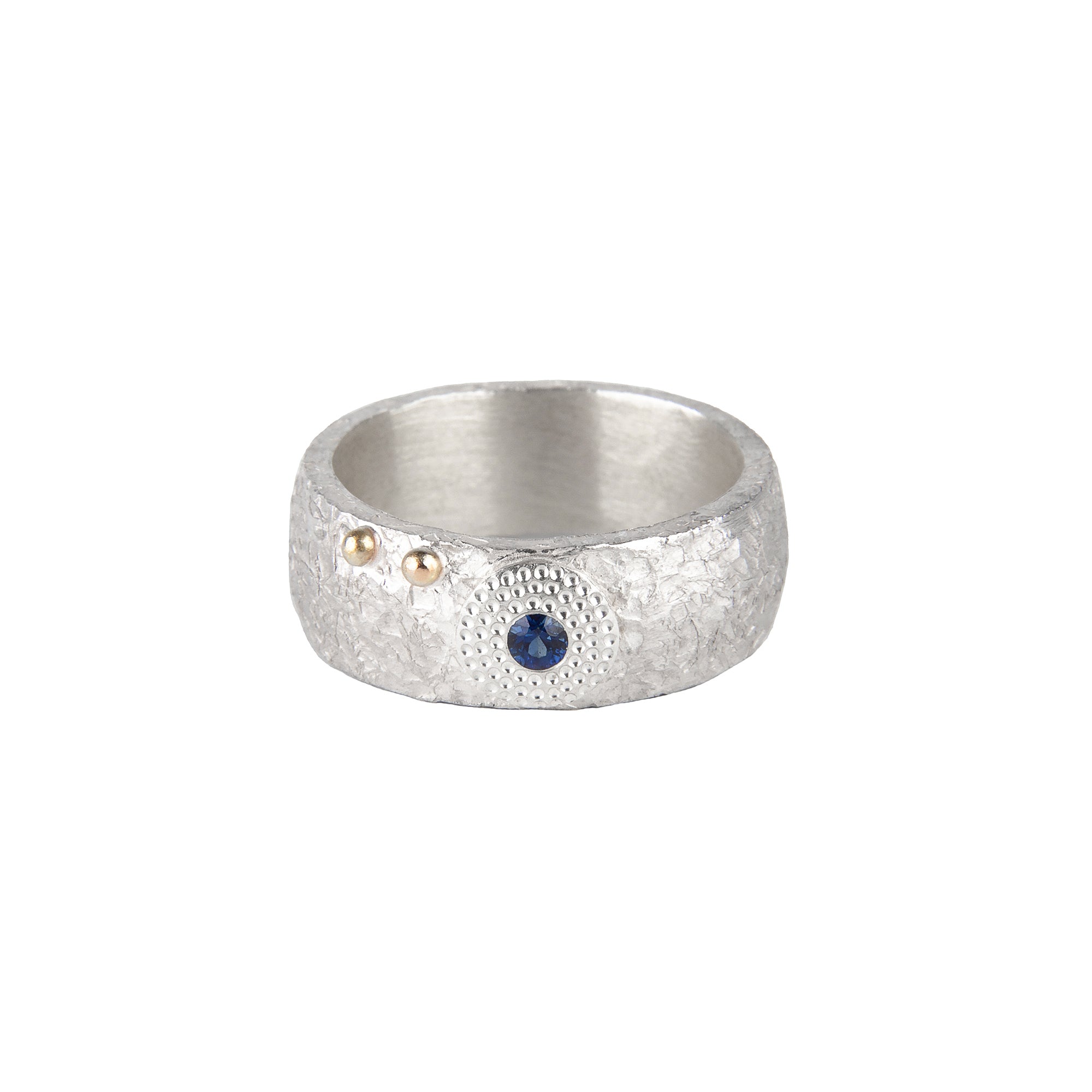 Silver Ring with Sapphire