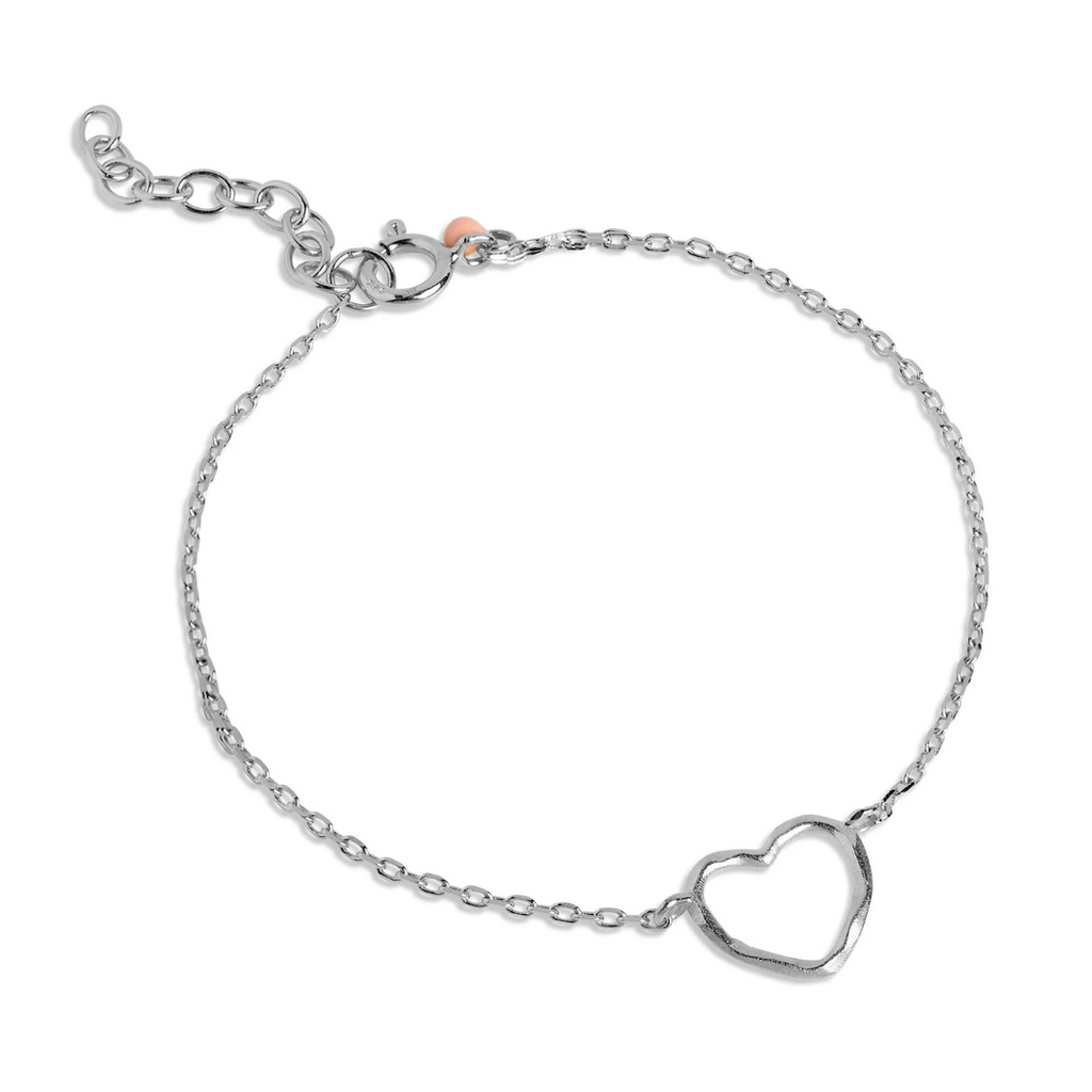 Silver Bracelet "Organic Heart"
