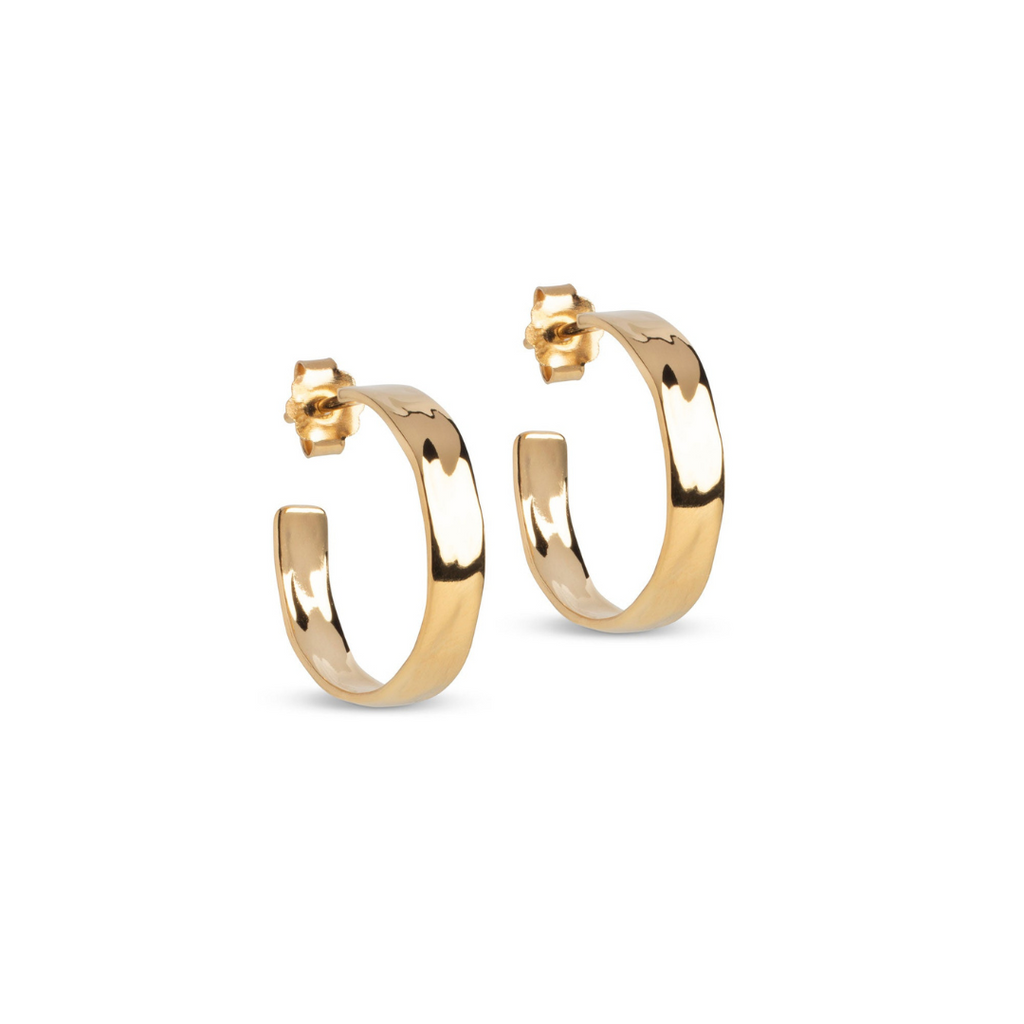 Gold Plated Silver Earrings "Sandra" (Narrow)