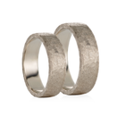 White Gold Wedding Ring for Him