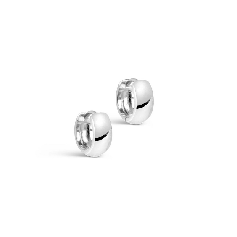 Sidabriniai auskarai „Classic Wide“, (11 mm)