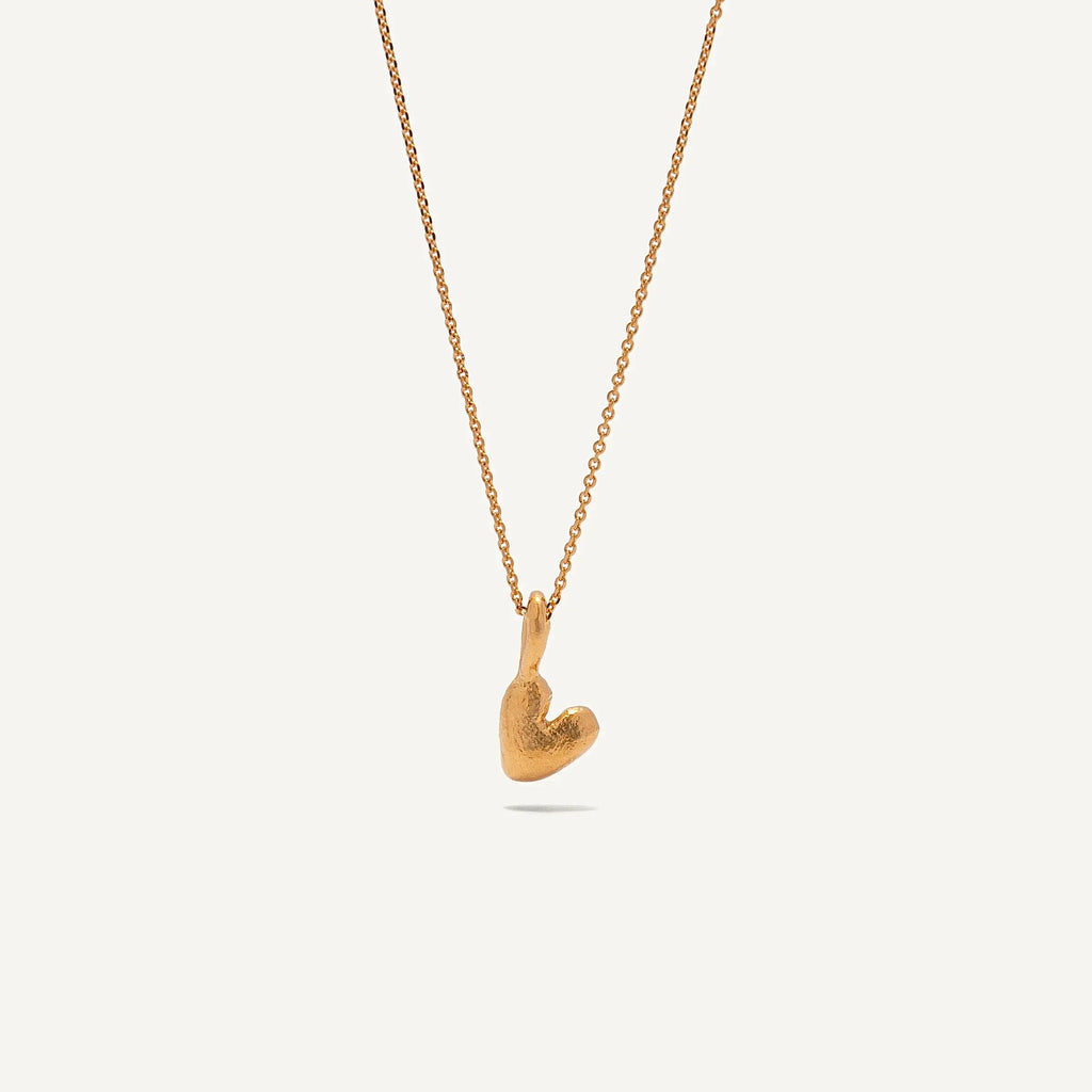 Gold Plated Silver Necklace "Mini Heart"