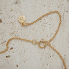 Gold Plated Silver Necklace with Topaz "Daydream"