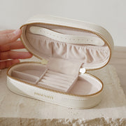 Oval Cream Jewellery Case