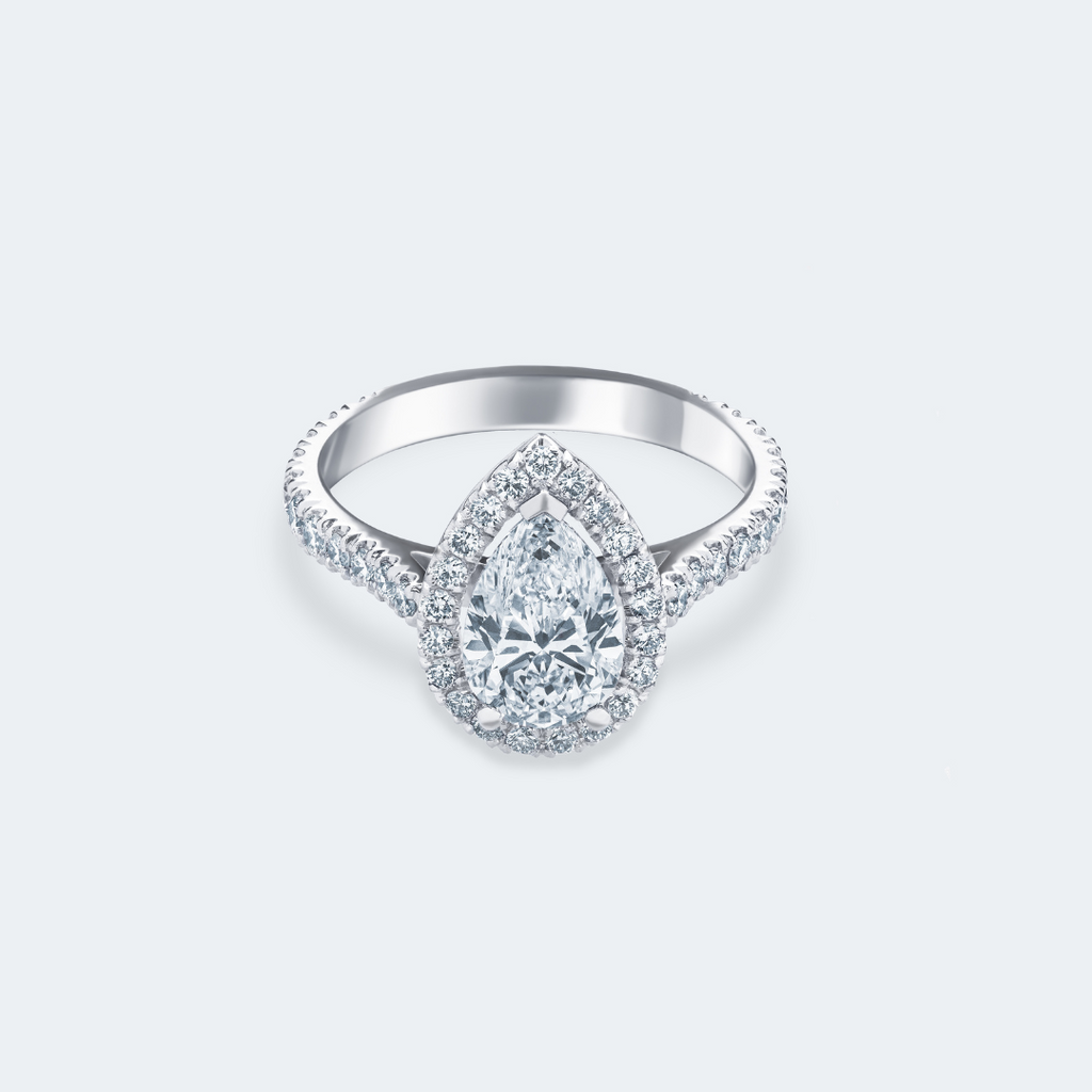 Pear-Shaped Diamond Ring