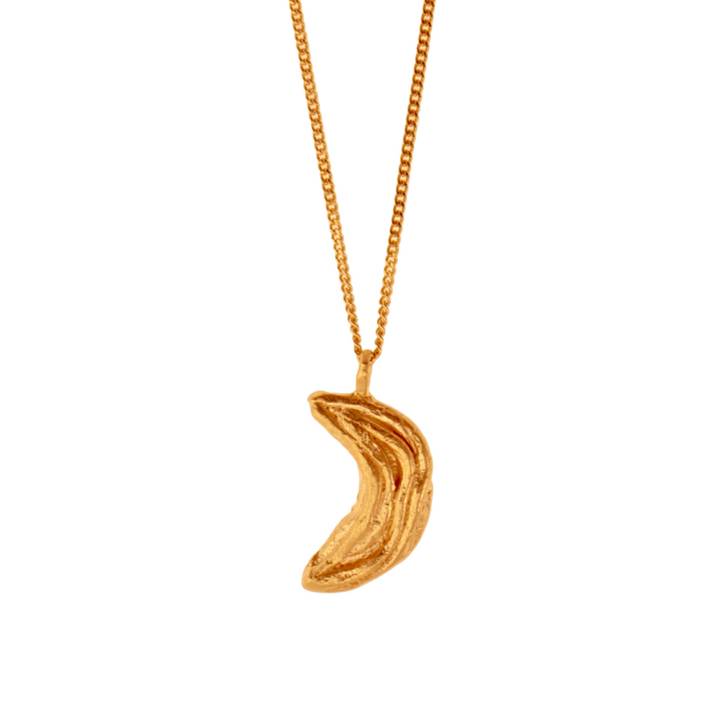 Gold Plated Necklace "The Crescent Moon"