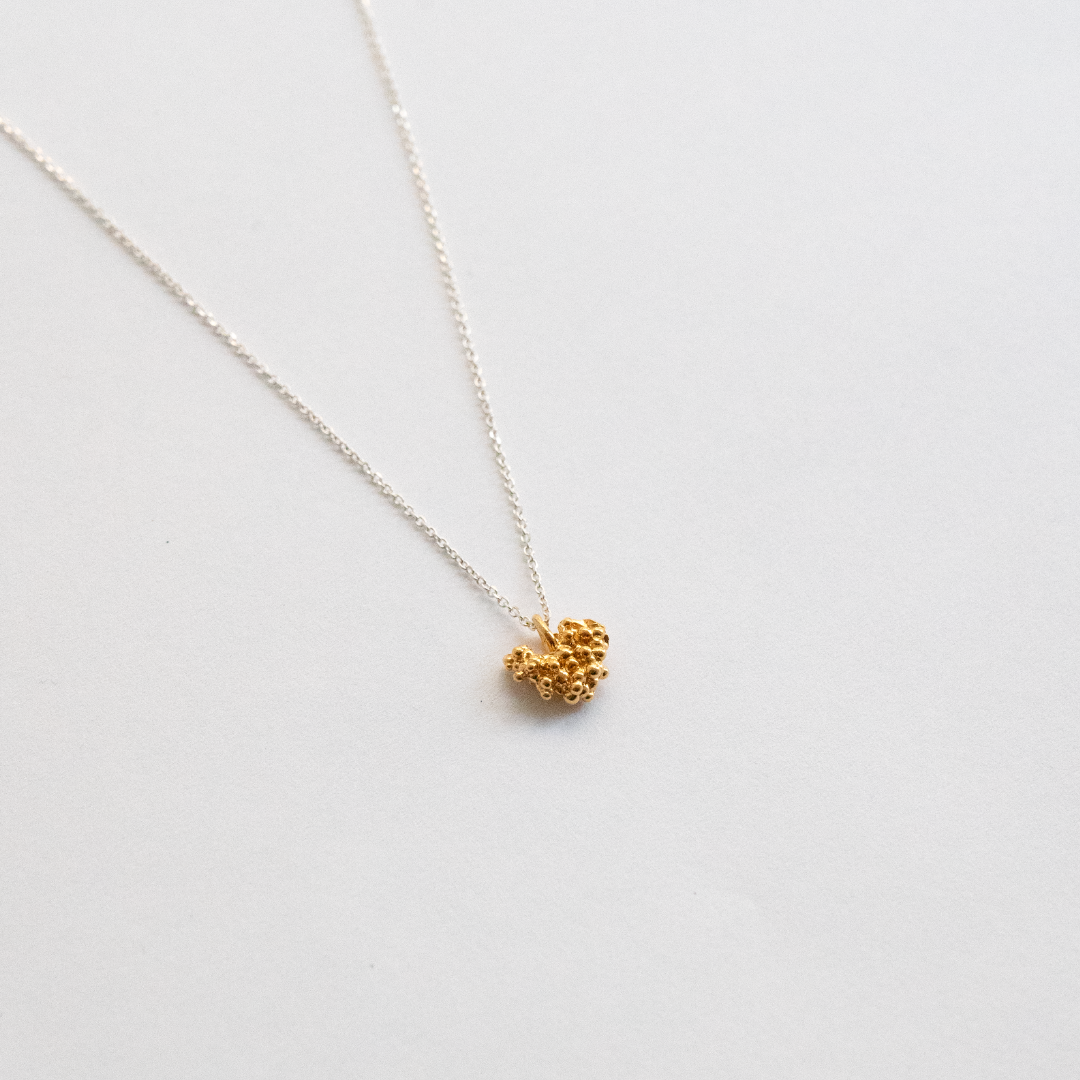 Gold Plated Silver Necklace "Tell it to My Heart"