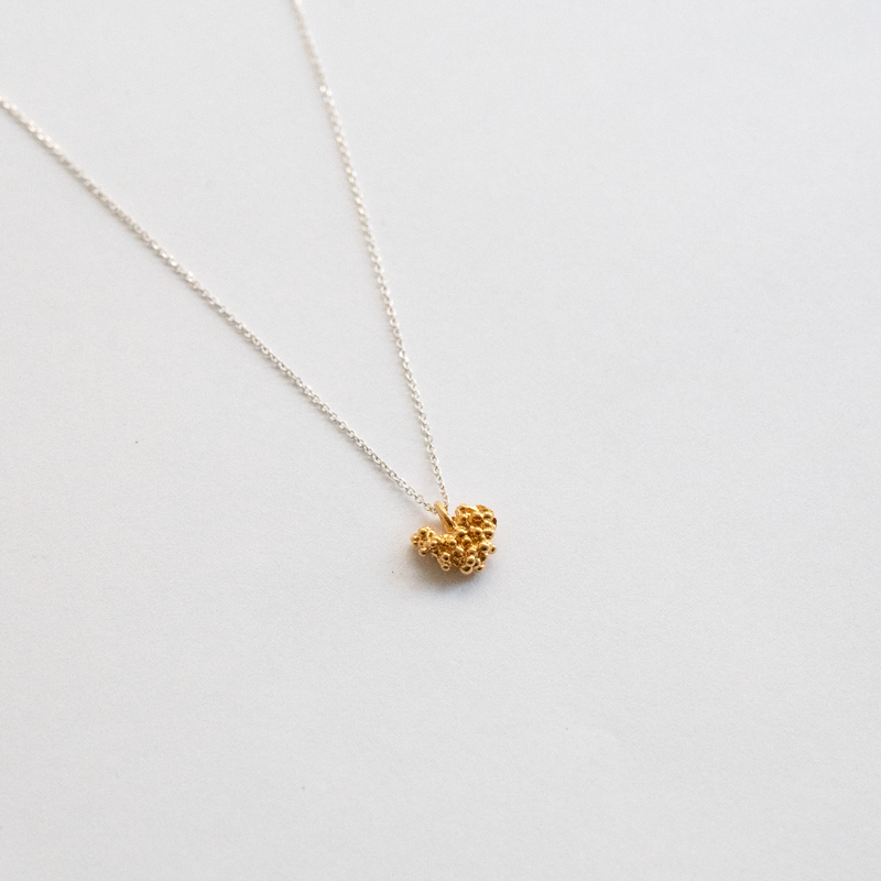 Gold Plated Silver Necklace "Tell it to My Heart"