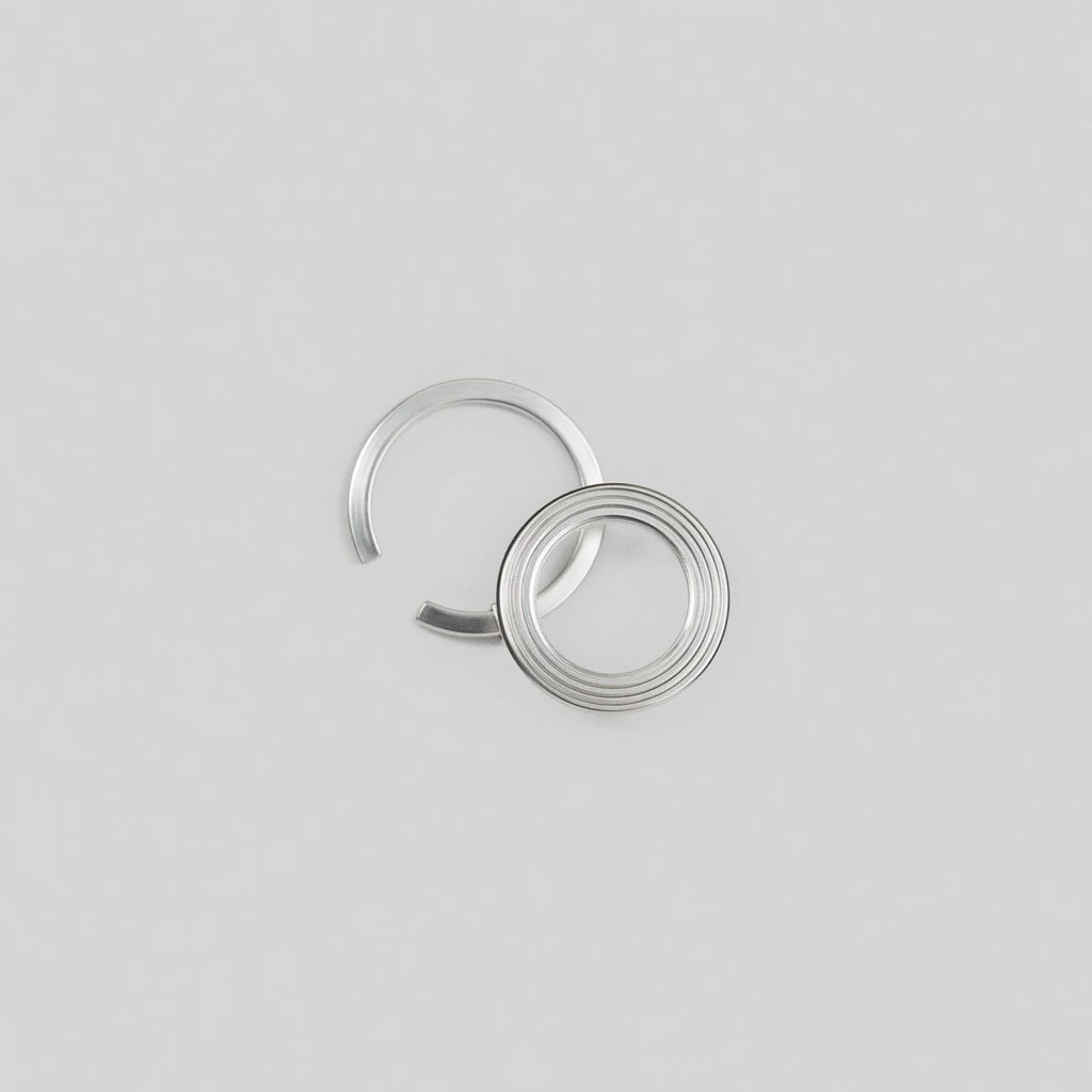 Silver Ear Cuff/ Earring Closure "C Line"