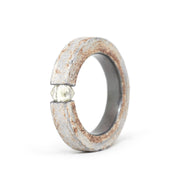 One-of-a-kind ring composed of hafnium and rough diamond by ASR JWLS.