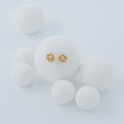 Gold Plated Silver Earrings "By the White Sea", small