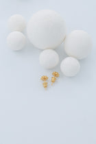 Gold Plated Silver Earrings "By the White Sea", small