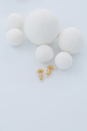 Gold Plated Silver Earrings "By the White Sea", small