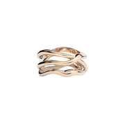 Rose Gold Ring "Bare Souls. Three-Shank"