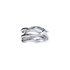 White Gold Ring "Bare Souls. Three-Shank"