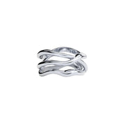 White Gold Ring "Bare Souls. Three-Shank"
