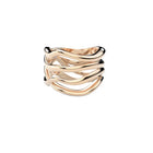 Rose Gold Ring "Bare Souls. Four-Shank"