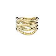 Yellow Gold Ring "Bare Souls. Four-Shank"