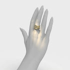 Rose Gold Ring "Bare Souls. Four-Shank"