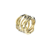 Yellow Gold Ring "Bare Souls. Five-Shank"