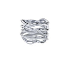 White Gold Ring "Bare Souls. Five-Shank"