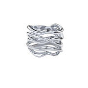 White Gold Ring "Bare Souls. Five-Shank"