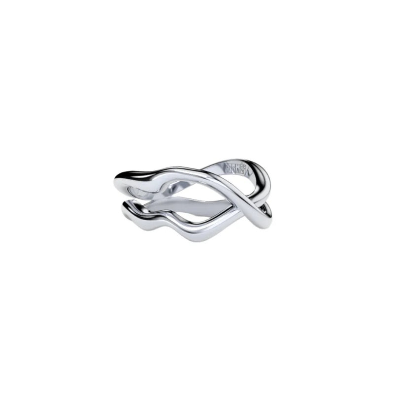 White Gold Ring "Bare Souls. Two-Shank"