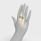 White Gold Ring "Bare Souls. Sole Shank"